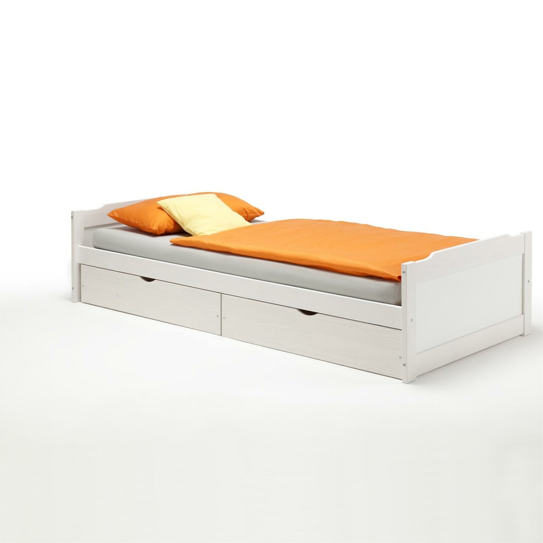 Funktionsbett Casleton mit 2 Schubladen, 90 x 200 cm