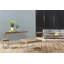 Teak Puzzle Frame End Table
