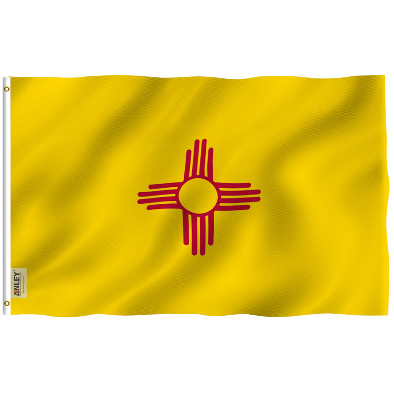 Drapeau de maison en polyester 36 po x 60 po New Mexico State