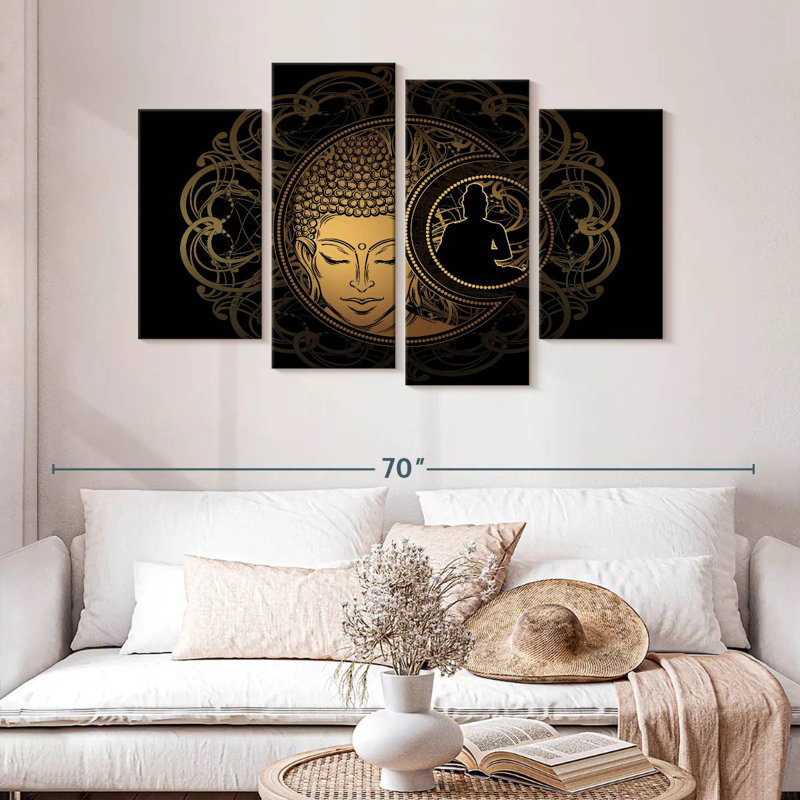 Adella Celestial Buddha, 32" H x 52" W