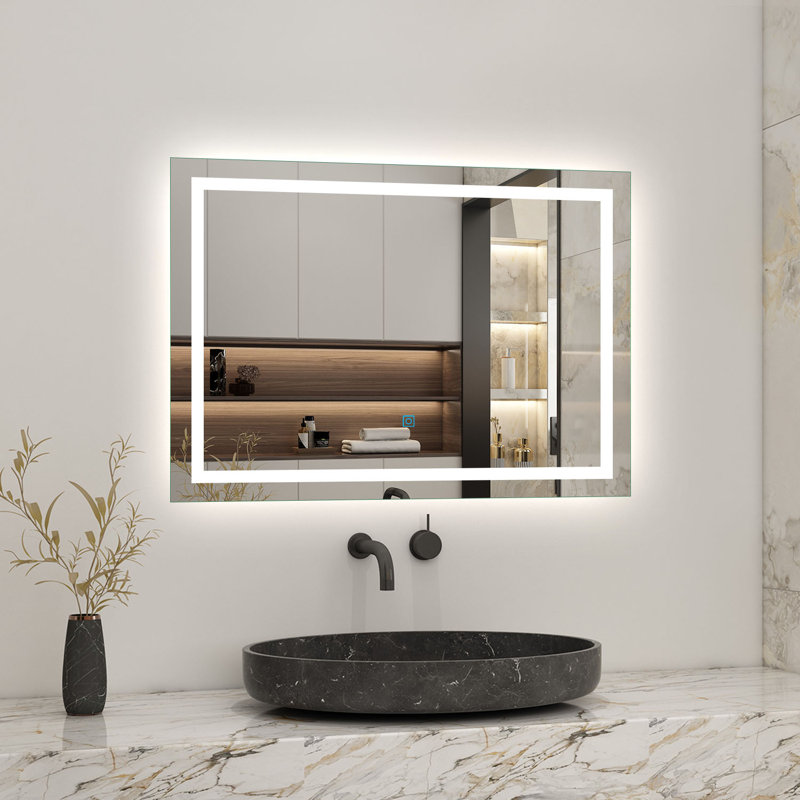 Charolet Rectangle Mirror, 80cm H x 120cm W
