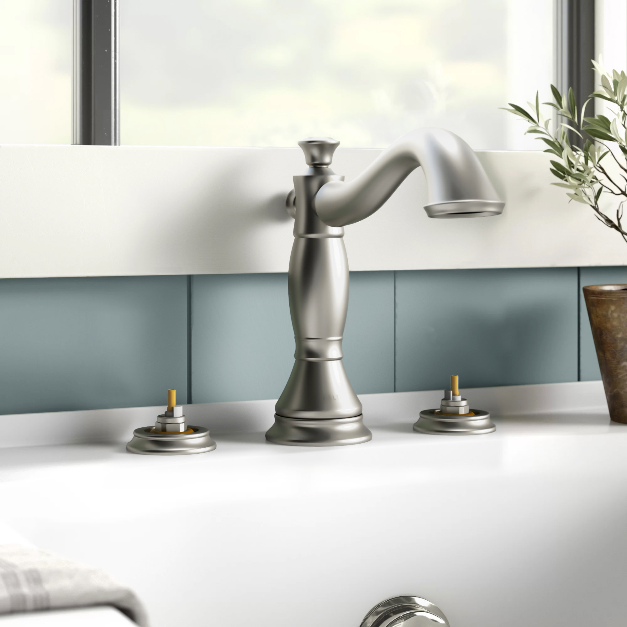 Cassidy™ Deck Mounted Roman Tub Faucet Trim, Brilliance Stainless