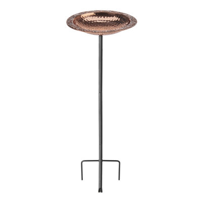 Heenan Copper Mosaic Birdbath