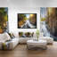 «Waterfall Through the Forest - Floater Frame», reproduction de photo sur toile-26695345