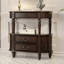 Table console vintage américaine en bois d'hévéa de 47,24 pouces