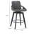 Allyssa Swivel Counter or Bar Height Bar Stool with Arms and Footrest in Faux Leather and Wood-296849152-296760385-296849156
