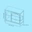 Commode combinée 3 tiroirs Olivia-117229648