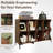 Chasse 49.6" Modern Dark Walnut Console Table