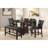 Counter Height 1Pc Bench Dining Room Black Faux Leather Cushion Tufted Seat Wooden Base Comfort Seat Kitchen Dining-842971473