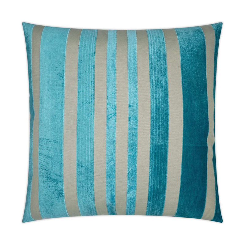 Cayman Decorative Throw Pillow, Laguna Striped, Square 20"