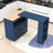 Modern Rolling Kitchen Island Cart with Built-in Charging Station, LED Lighting and Ample Storage-1481230230