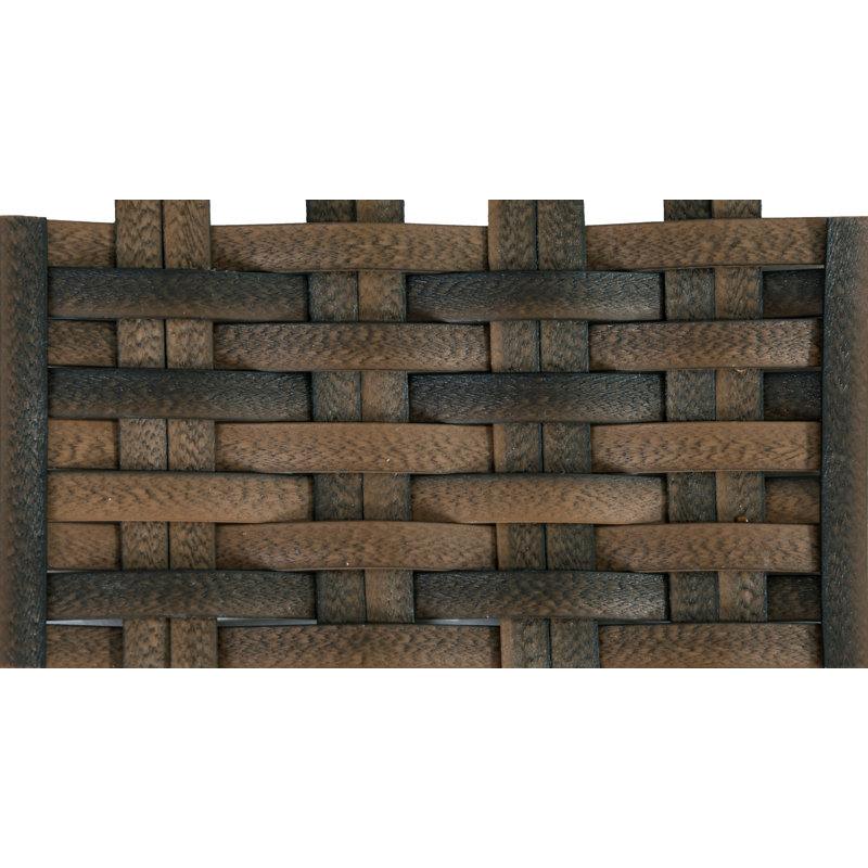Florence Woven Ottoman, Desert Bronze, Chestnut Wicker