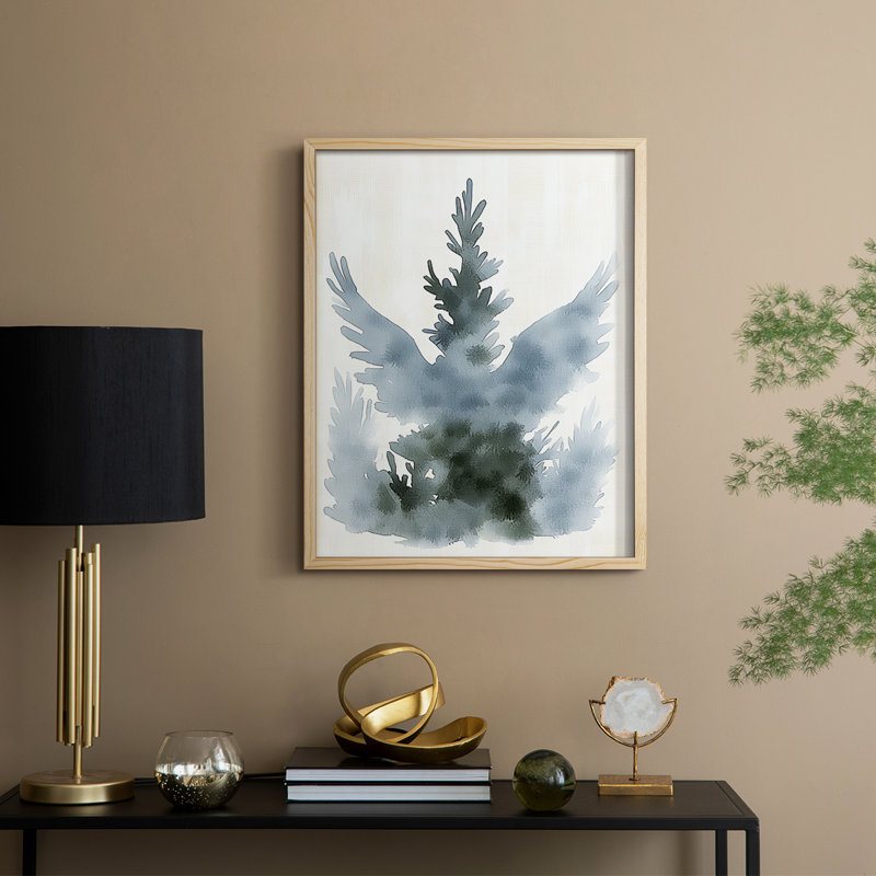 «Christmas Holiday Art CMVI», reproduction encadrée - bois massif, Naturel, H 11 po x l 9 po