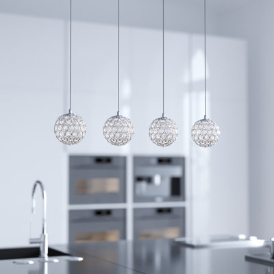 Luminaire suspendu sphère 3 lumières Tietjen