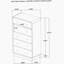 Commode 5 tiroirs noire