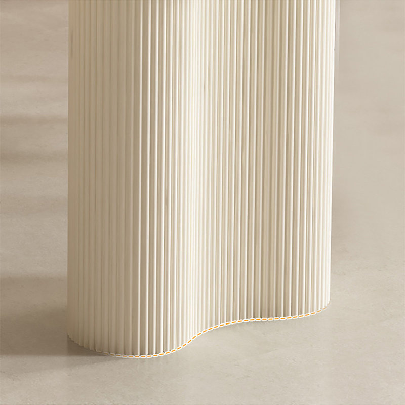 Table de salle à manger style français, 29.9" H x 55.1" L x 31.5" W, Orange