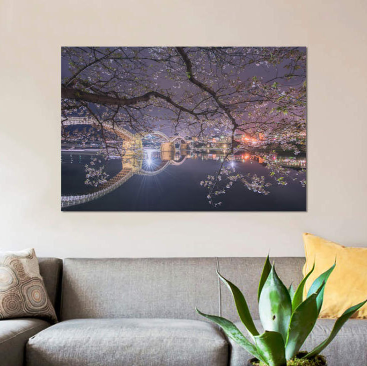 «Spring in Japon VI», reproduction de photo sur toile, H 18 po x l 26 po x P 1,5 po, Toile tendue, Pas de tapis