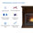 Zellmer 44'' W Ventless Fireplace-845746335