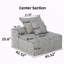 Chenille canapé modulaire bricolage touffeté coussins antidérapants-178546456