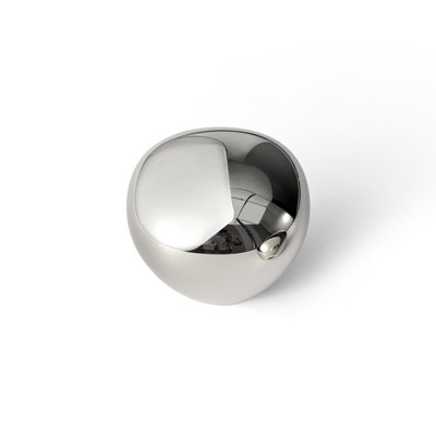 Solid Brass Double-Layer Titanium Silver Plating Knob 