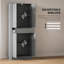 Armoire de rangement pour garde-manger gris avec tiroir et tablettes réglables, armoire de rangement pour cuisine, salle de bain ou couloir, l 27,75 po x P 13,5 po x H 70,75 po