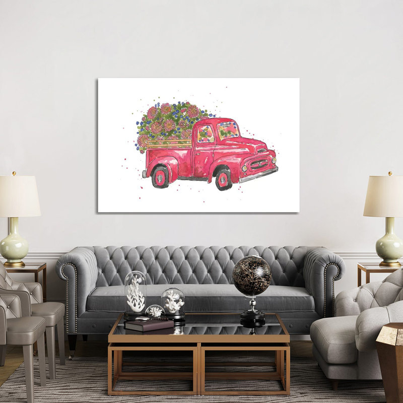 Flower Truck IV by Catherine McGuire - Wrapped Canvas Gallery-Wrapped Canvas Giclée, 152.5 cm H x 101.5 cm W