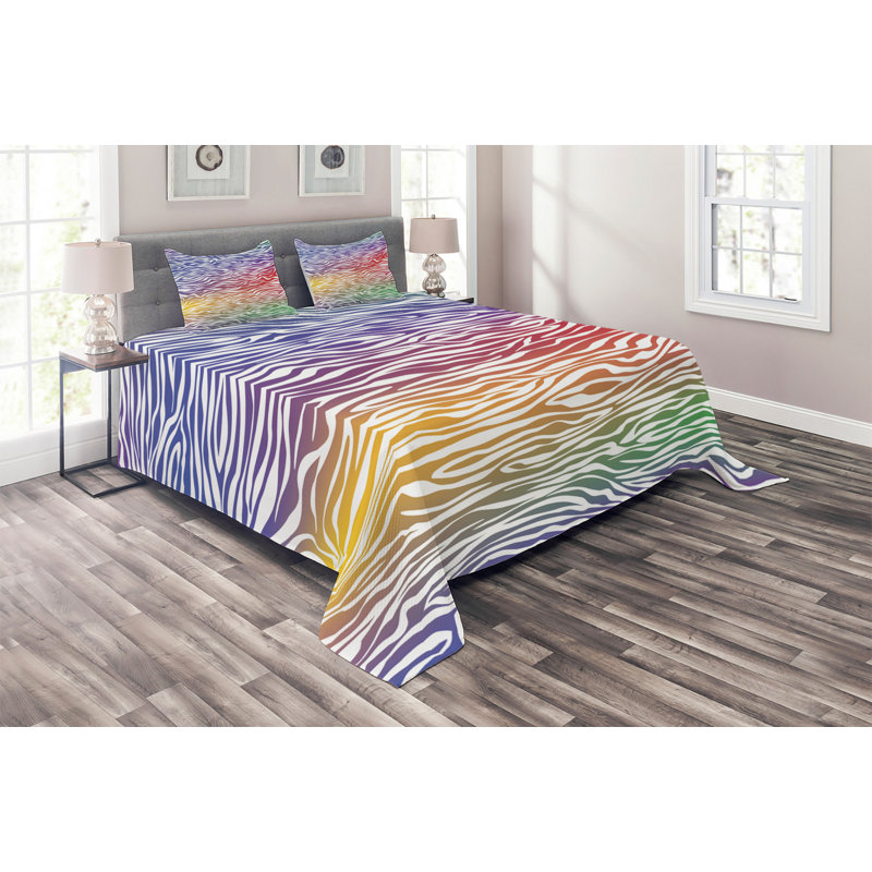 Modern & Contemporary Polyester Coverlet, Purple