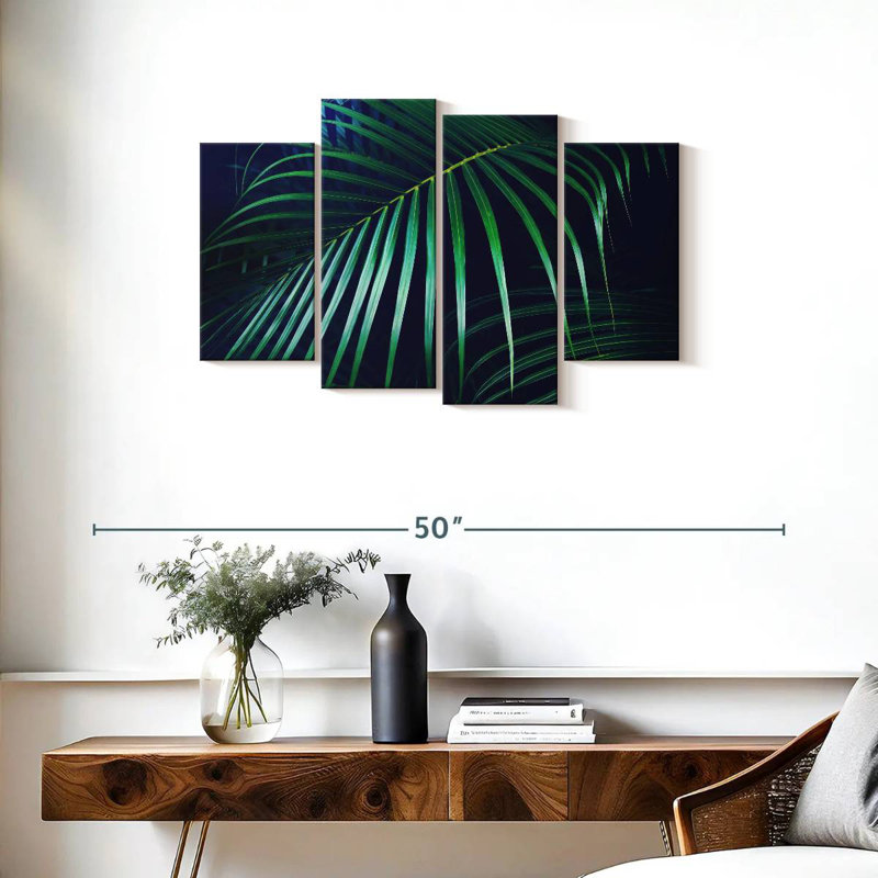 Harnek Bright Green Palm, 22" H x 36" W