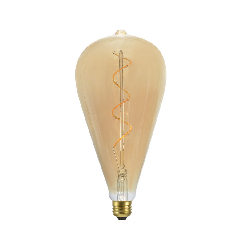 4 Watt (25 Watt Equivalent), ST120 LED Non-Dimmable Light Bulb, (2700K) E26/Medium (Standard) Base