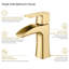 Single-Hole Bathroom Faucet with Drain Assembly-91060605
