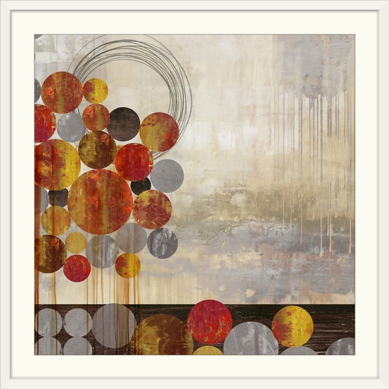 Barkot Modern & Contemporary, 28" H x 28" W x 1" D, White Frame