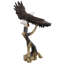 Statue d'aigle majestueux perché