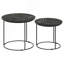 Matte Black 2-Piece Nesting Table.