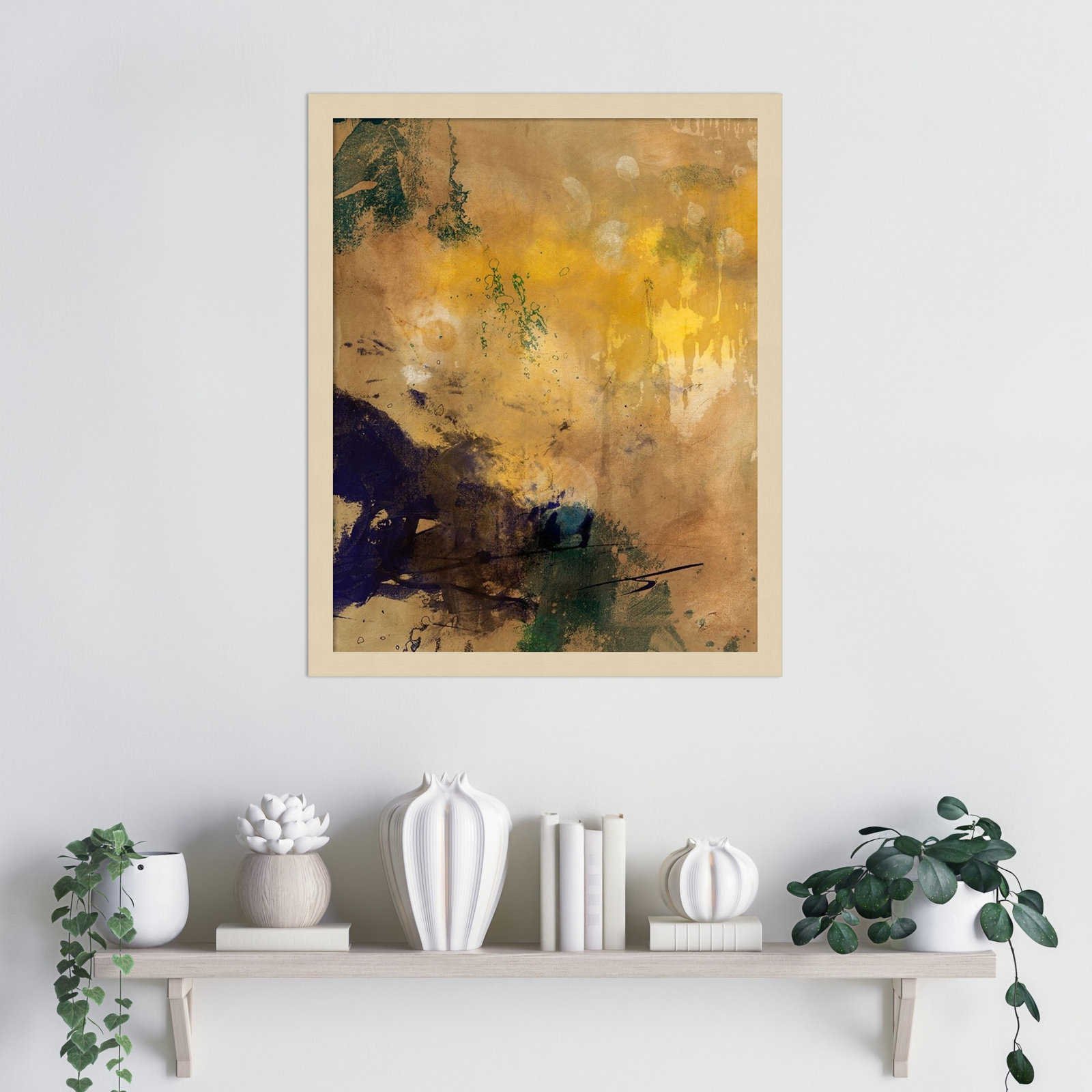 Flagler "Amber Haze II" Print, Brown, 21" H x 17" W