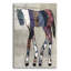  «Horse Parade 2» par Coco Good, art mural en verre acrylique, 12 po x 16 po