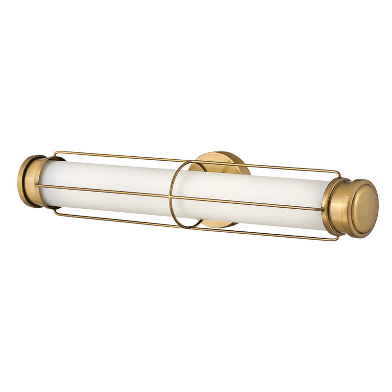 Saylor 24" Integrated LED Bath Vanity Sconce, Heritage Brass