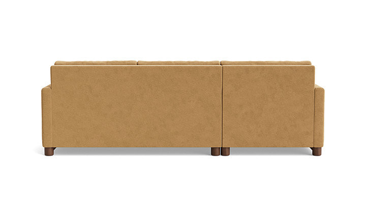 Reve Sofa with Chaise (112"), Chaise On Left, Performance Velvet - Nutmeg