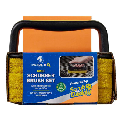 Ensemble de brosses à récurer Mr. Bar-B-Q avec moteur Scrub Daddy