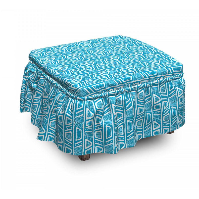 Housse pour repose-pieds shapes geometric