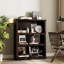 Bibliothèque à 2 niveaux 30 ", étagère de rangement pour bureau à domicile avec tablette réglable-495982566-495982571