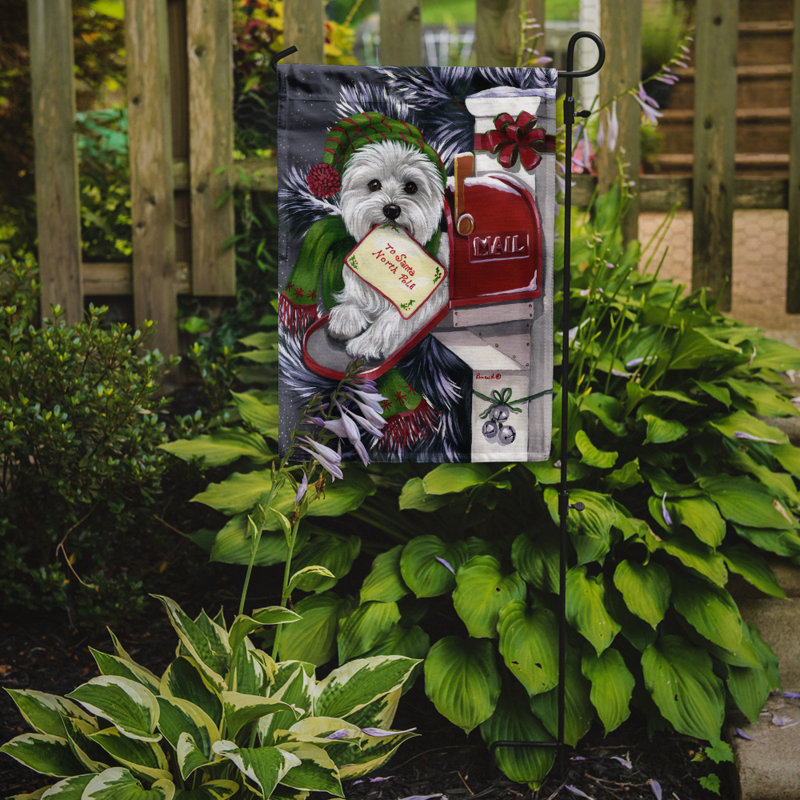 Drapeau de jardin en forme d'ange de Noël à 2 côtés Iaeger, Westie