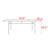 American style retro solid wood dining table-109025602