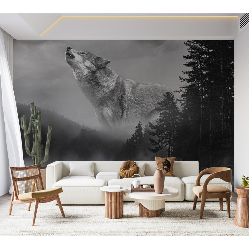 Peel & Stick Animal Wall Mural - Forest Secrets, 110" L x 154" W