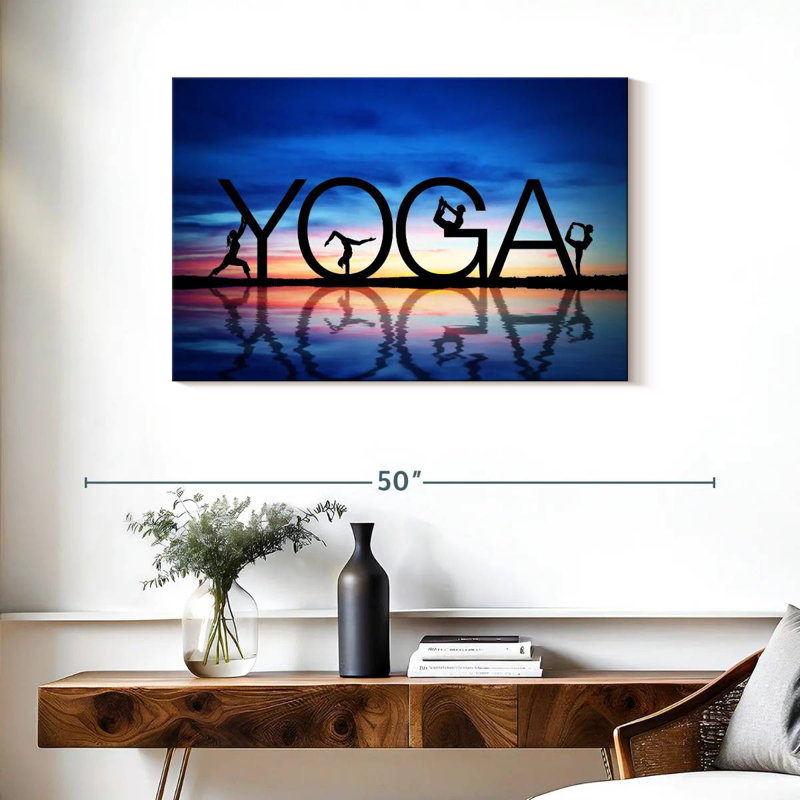 Yoga letters Sireci, H 24 po x l 36 po