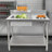 DENFER Stainless Steel 39.37'' L x 25.19'' W x 37.4'' H Work Table