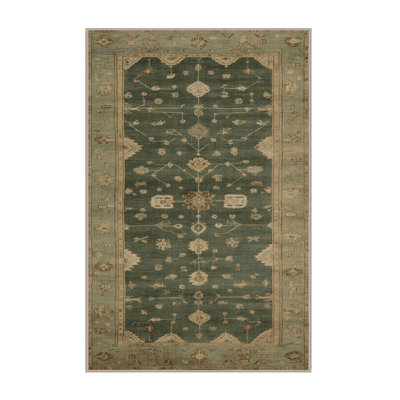 Machine Washable Overdyed Brown Area Rug