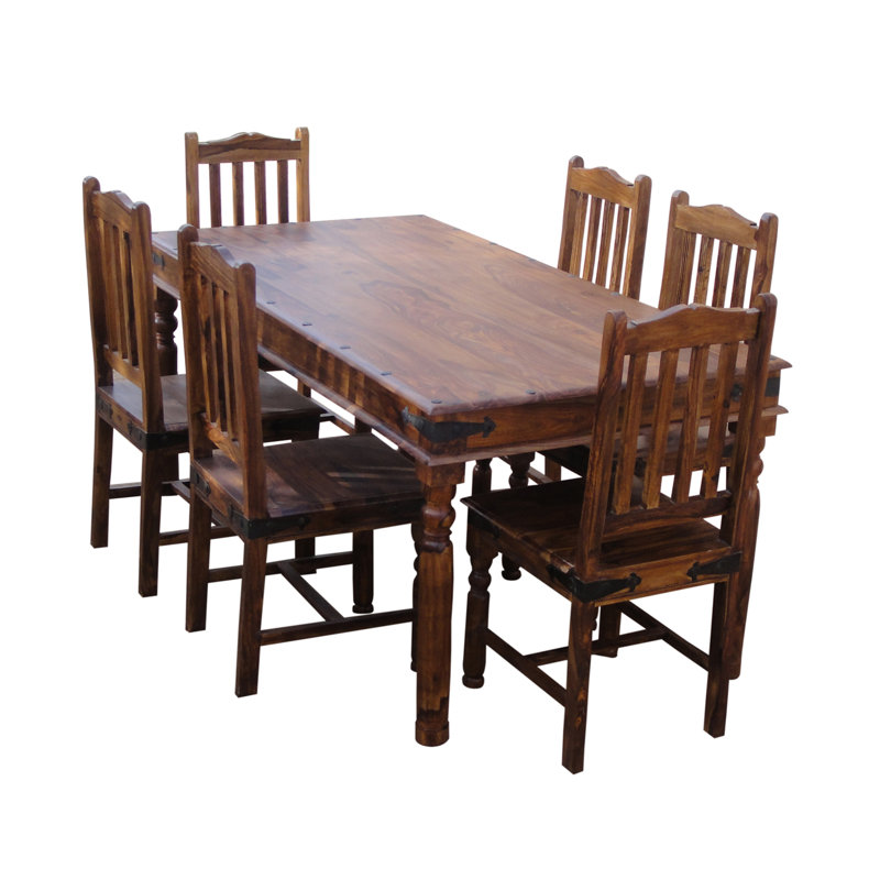 Lola Sheesham Solid Wood Dining Set