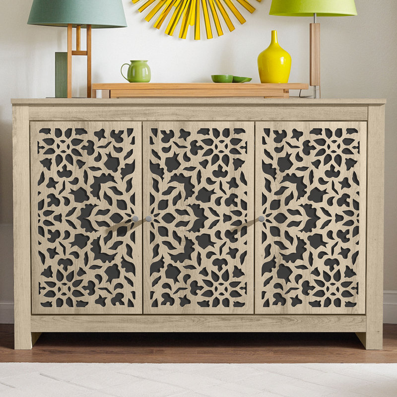 Buffet de 44,3 po de largeur Arrastia, Chêne d'Oslo, Barli
