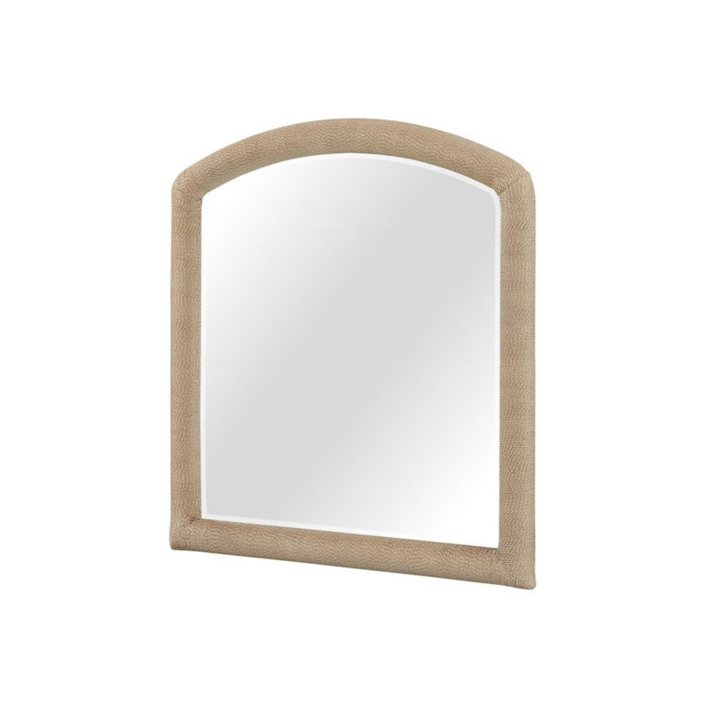 Miroir arqué en corde - Caramel