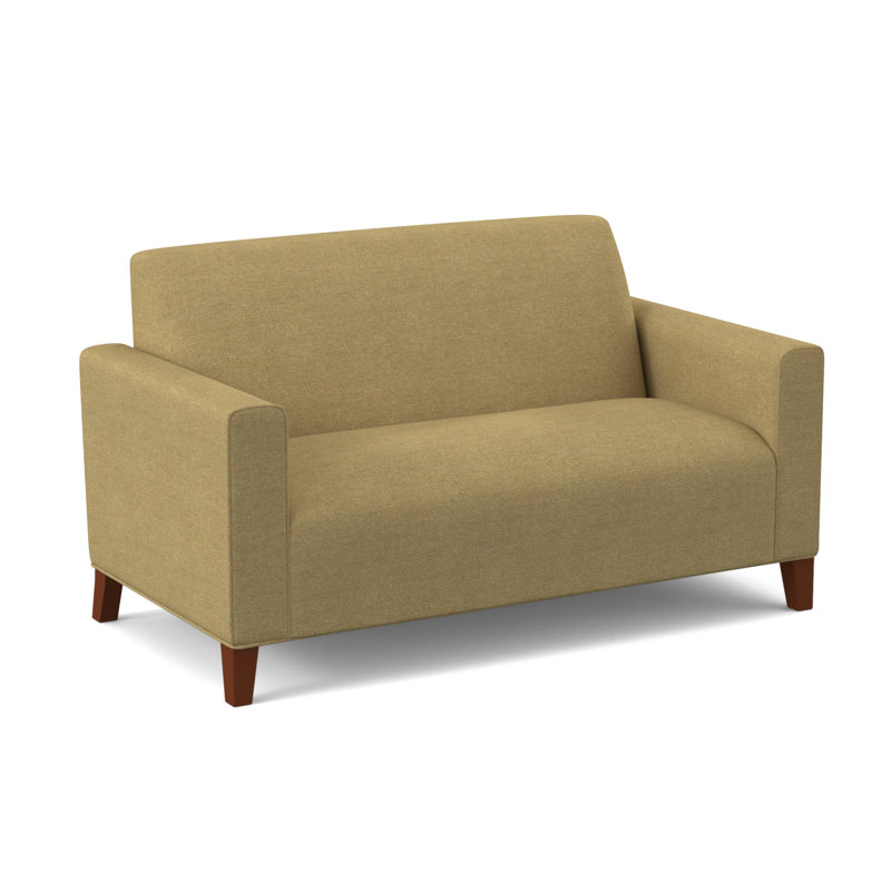 Kailum 69" Square Arm Sofa, Antic Fawn Performance Twill